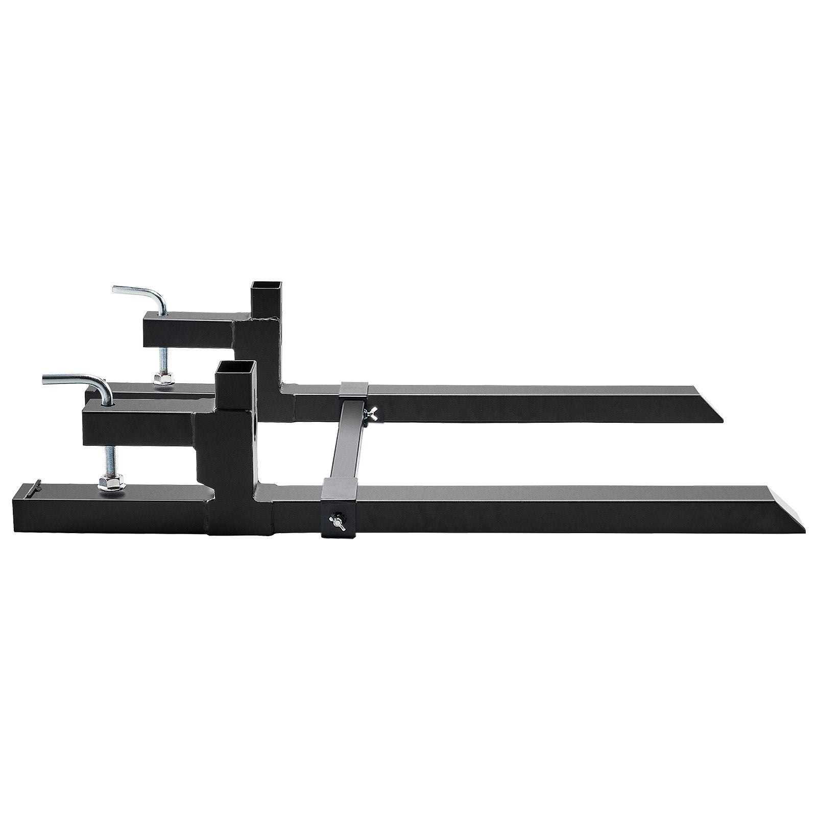 Premium 907kg Clamp On Pallet Forks with Stabilizer Bar 1090mm