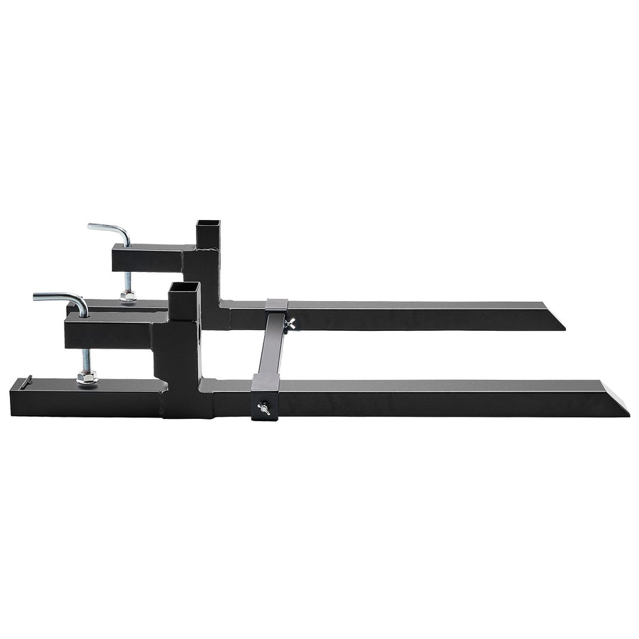 Premium 907kg Clamp On Pallet Forks with Stabilizer Bar 1090mm