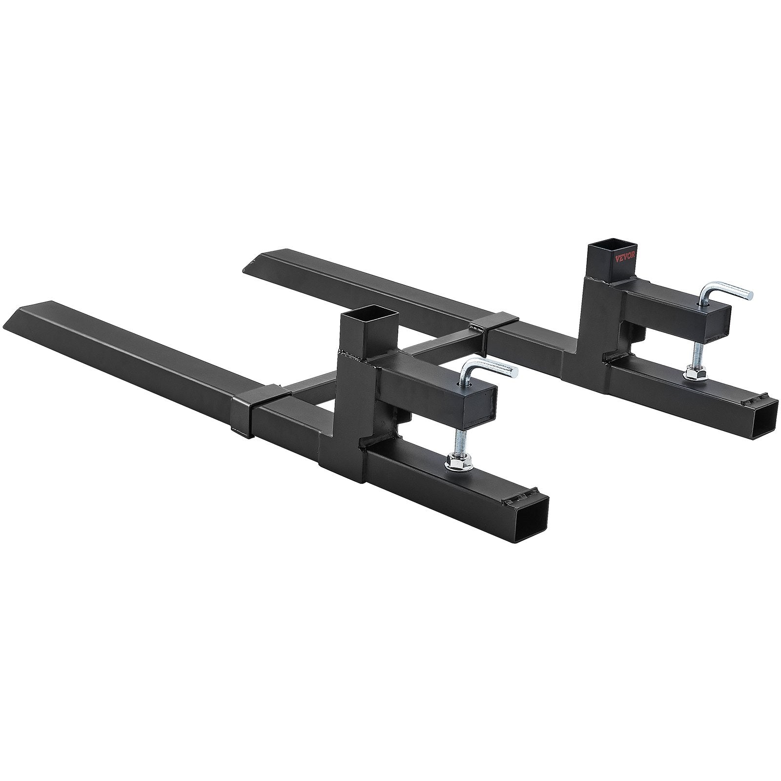 Premium 907kg Clamp On Pallet Forks with Stabilizer Bar 1090mm