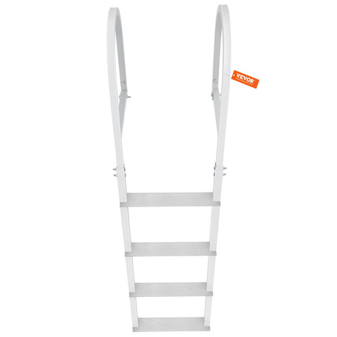 Premium 4 Step Removable Aluminium Dock Ladder 500lbs Capacity