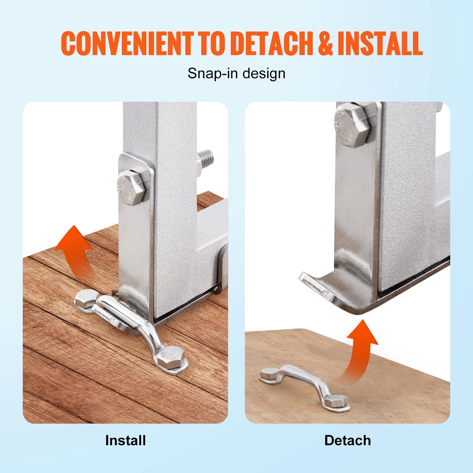 Premium 4 Step Removable Aluminium Dock Ladder 500lbs Capacity