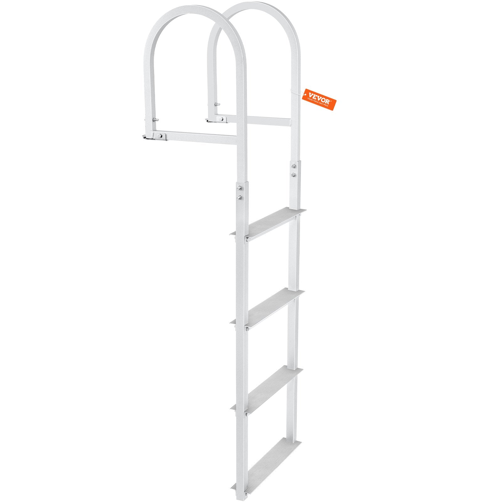 Premium 4 Step Removable Aluminium Dock Ladder 500lbs Capacity