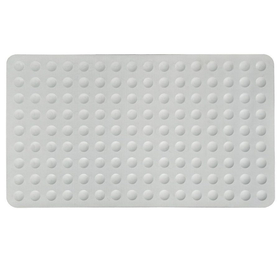Premium Hotel Rubber Bath Mat – White 350 x 555mm with Suction Cups