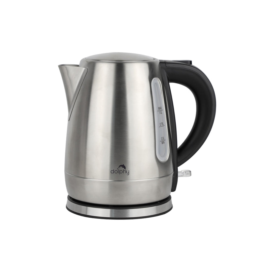 1.0L Stainless Steel Electric Kettle Black - SuperSaverAU - view 1