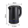 0.8L Electric Kettle Matt Black With Light Design - SuperSaverAU - view 3