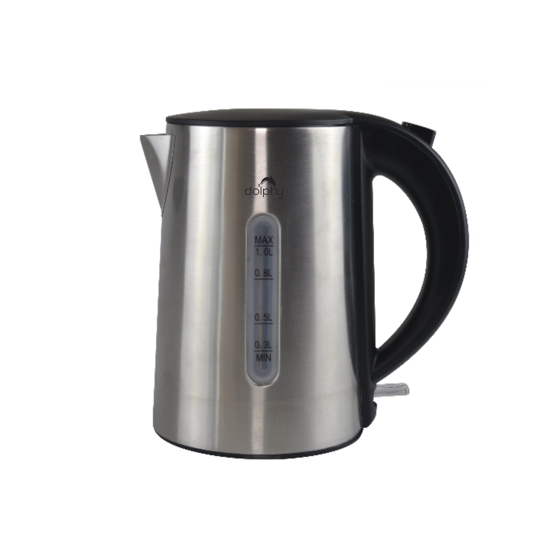 1.0L Brushed Silver Stainless Steel Kettle - SuperSaverAU - view 1