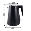 0.8L Stainless Steel Kettle - Black
(Double Layer) - SuperSaverAU - view 4