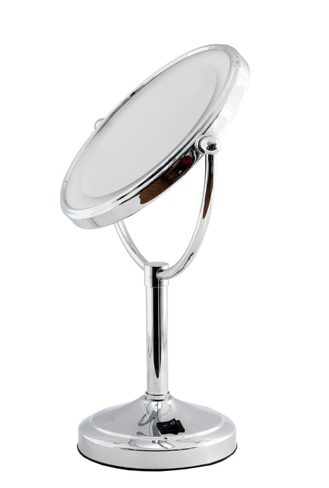 Dolphy 5X & 1X LED Tabletop Magnifying Mirror - Chrome - SuperSaverAU - view 1
