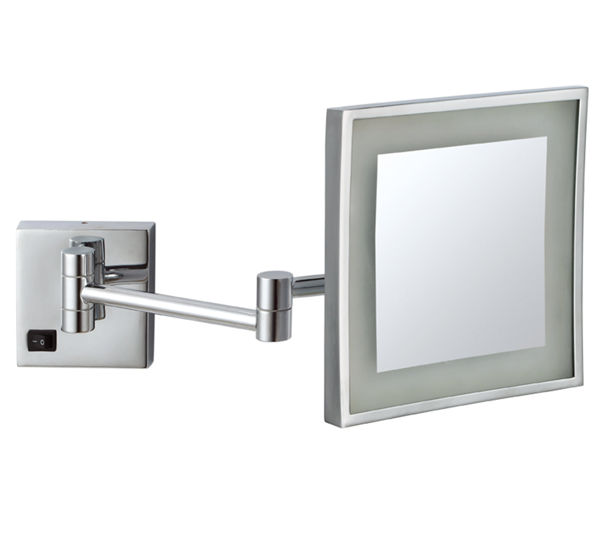 Dolphy 3X LED Magnifying Mirror Wall Mount - Chrome Finish - SuperSaverAU - view 1