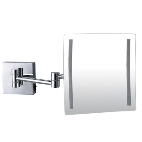 Dolphy 3X LED Magnifying Mirror Wall Mount - Silver - SuperSaverAU - view 1