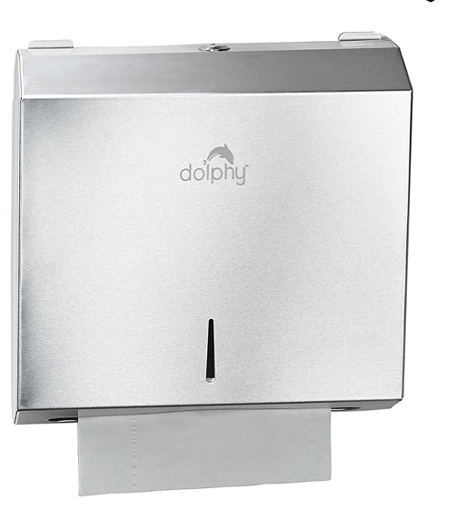 Premium Compact Stainless Steel Slimline Paper Towel Dispenser – Silver