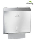 Premium Compact Stainless Steel Slimline Paper Towel Dispenser – Silver