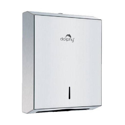 Premium Stainless Steel Slimline Paper Towel Dispenser – Silver