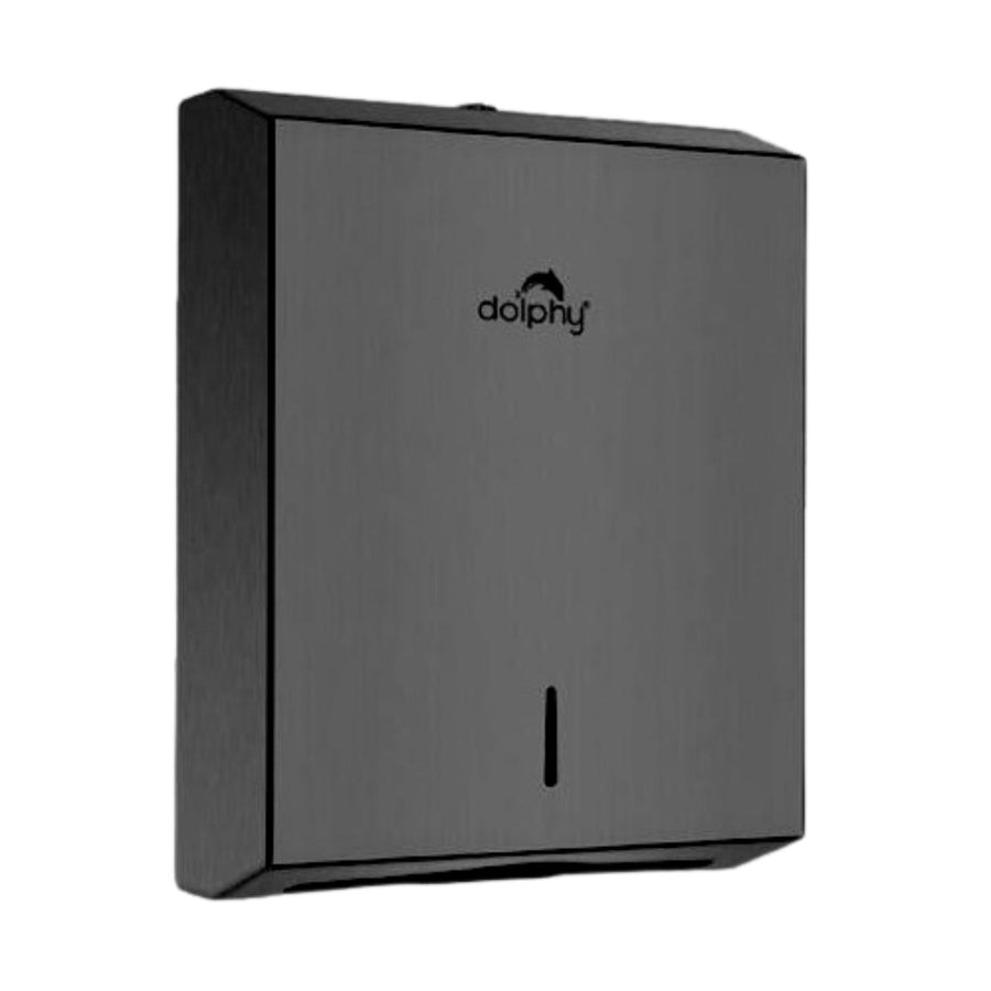 Premium Stainless Steel Slimline Paper Towel Dispenser – Black