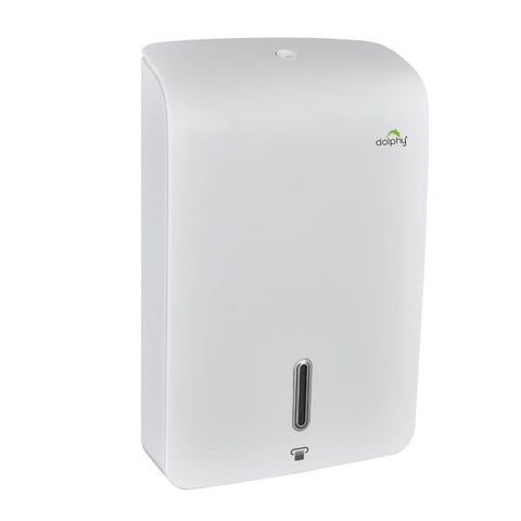 Jumbo Plaza Ultraslim Paper Towel Dispenser – White with Window Indicator