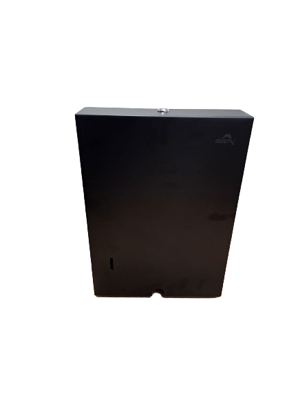 Premium Lockable Paper Towel Dispenser – Black with Indicator