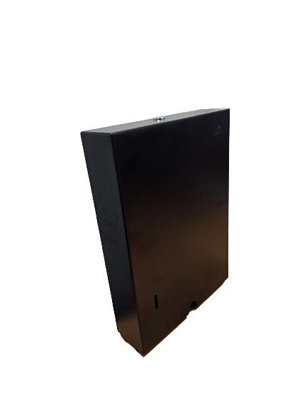 Premium Lockable Paper Towel Dispenser – Black with Indicator