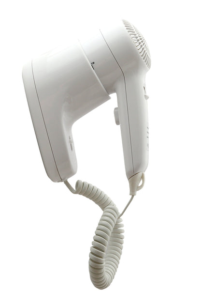 Dolphy Wall-Mount Hair Dryer 1200W - White, Compact Design
