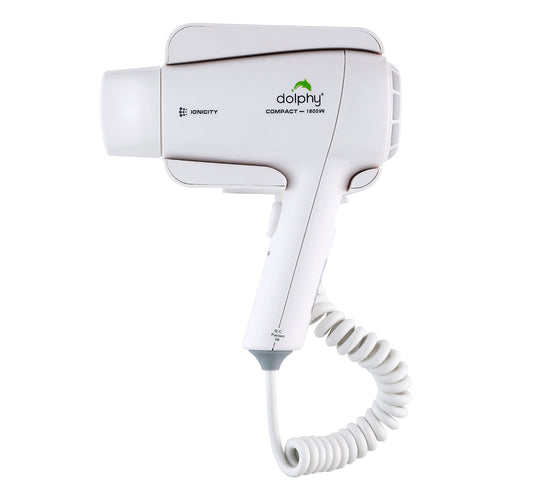 Dolphy Plaza Wall Mount Hair Dryer 1800W - White