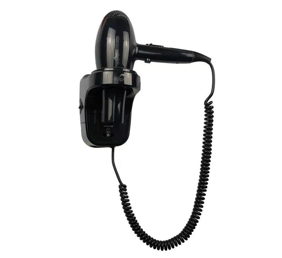 Dolphy Wall-Mounted Hair Dryer 1800W - Black - SuperSaverAU - view 1