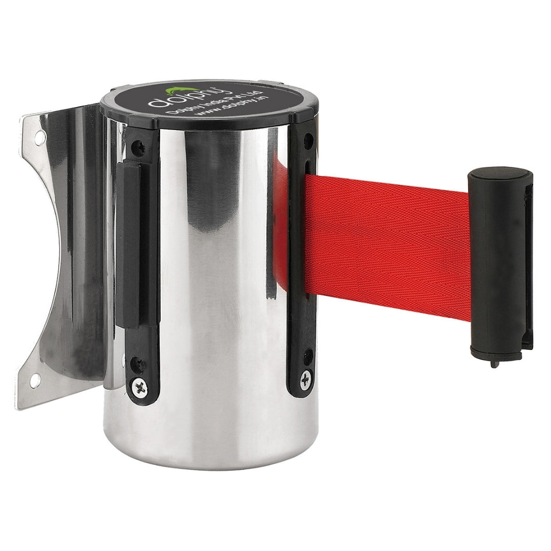 Wall Mounted Retractable Queue Barrier Belt - SuperSaverAU - view 1