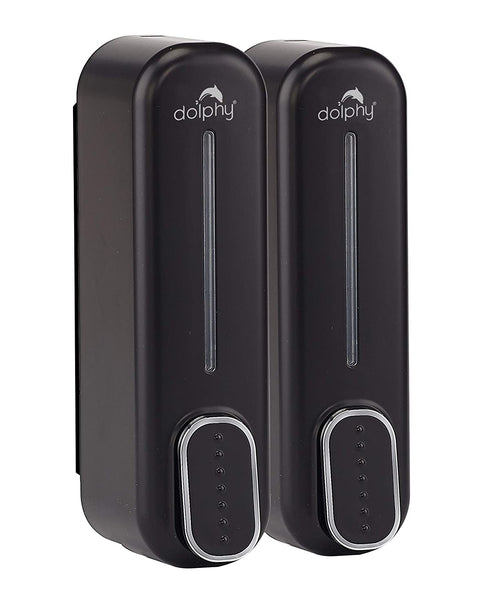 Dolphy Classic Dual Soap Shampoo Dispenser 300ml - Black - SuperSaverAU - view 1