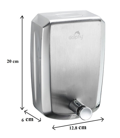 Dolphy Stainless Steel Soap Dispenser 1000ml - Silver