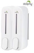 Dolphy Dual Soap/Shampoo Dispenser 300ml - Pack of 2, White - SuperSaverAU - view 1
