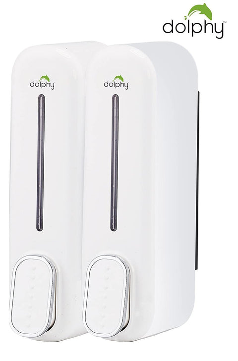 Dolphy Dual Soap/Shampoo Dispenser 300ml - Pack of 2, White - SuperSaverAU - view 1