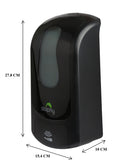 Dolphy Black Automatic Soap and Sanitiser Dispenser 1000ml Sensor Wall Mounted