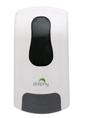 Dolphy White Manual Foam Dispenser 1000ml Refillable Wall Mounted