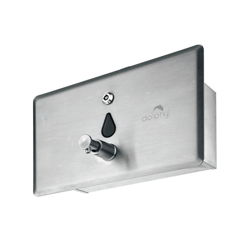 Dolphy Stainless Steel Soap Dispenser 1400ml - Silver - SuperSaverAU - view 1