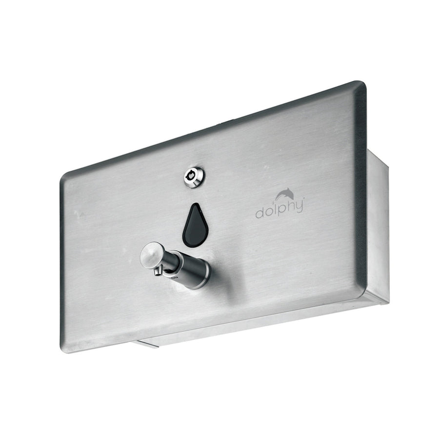 Dolphy Stainless Steel Soap Dispenser 1400ml - Silver - SuperSaverAU - view 1