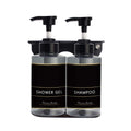 Dolphy Manual Liquid Soap Dispenser (Pack of 2) 300ml - Transparent Black - SuperSaverAU - view 2