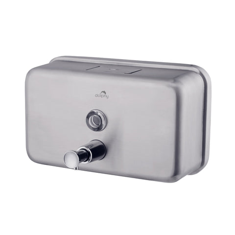 Dolphy Stainless Steel Soap Dispenser 1200ml - Manual, Silver - SuperSaverAU - view 1