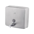 Dolphy Silver Stainless Steel Manual Soap Dispenser 1200ml Wall Mounted