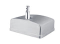 Dolphy Silver Stainless Steel Manual Soap Dispenser 1200ml Wall Mounted