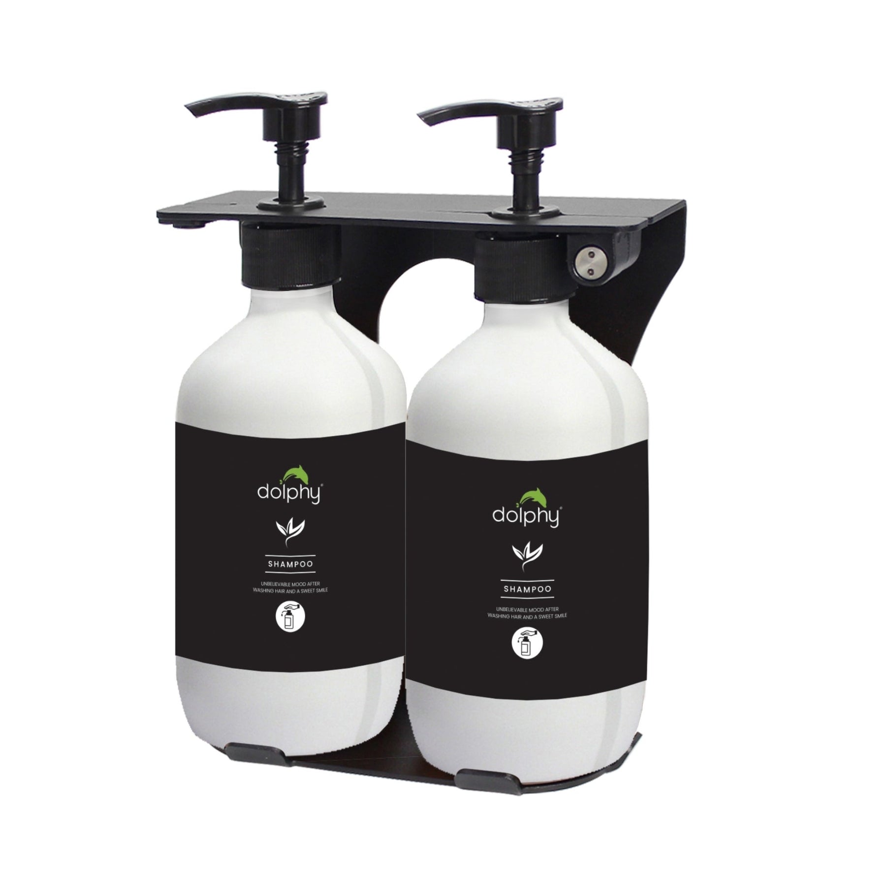 Dolphy Manual Liquid Soap Dispenser (Pack of 2) 500ml - White - SuperSaverAU - view 1