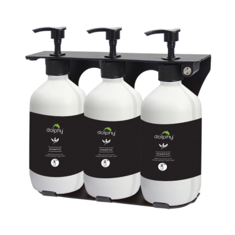 Dolphy Manual Liquid Soap Dispenser 500ml - White (Pack of 3) - SuperSaverAU - view 1