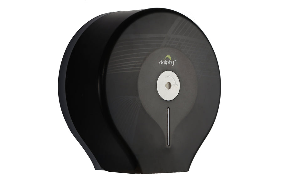 Premium Jumbo Toilet Roll Dispenser – Black