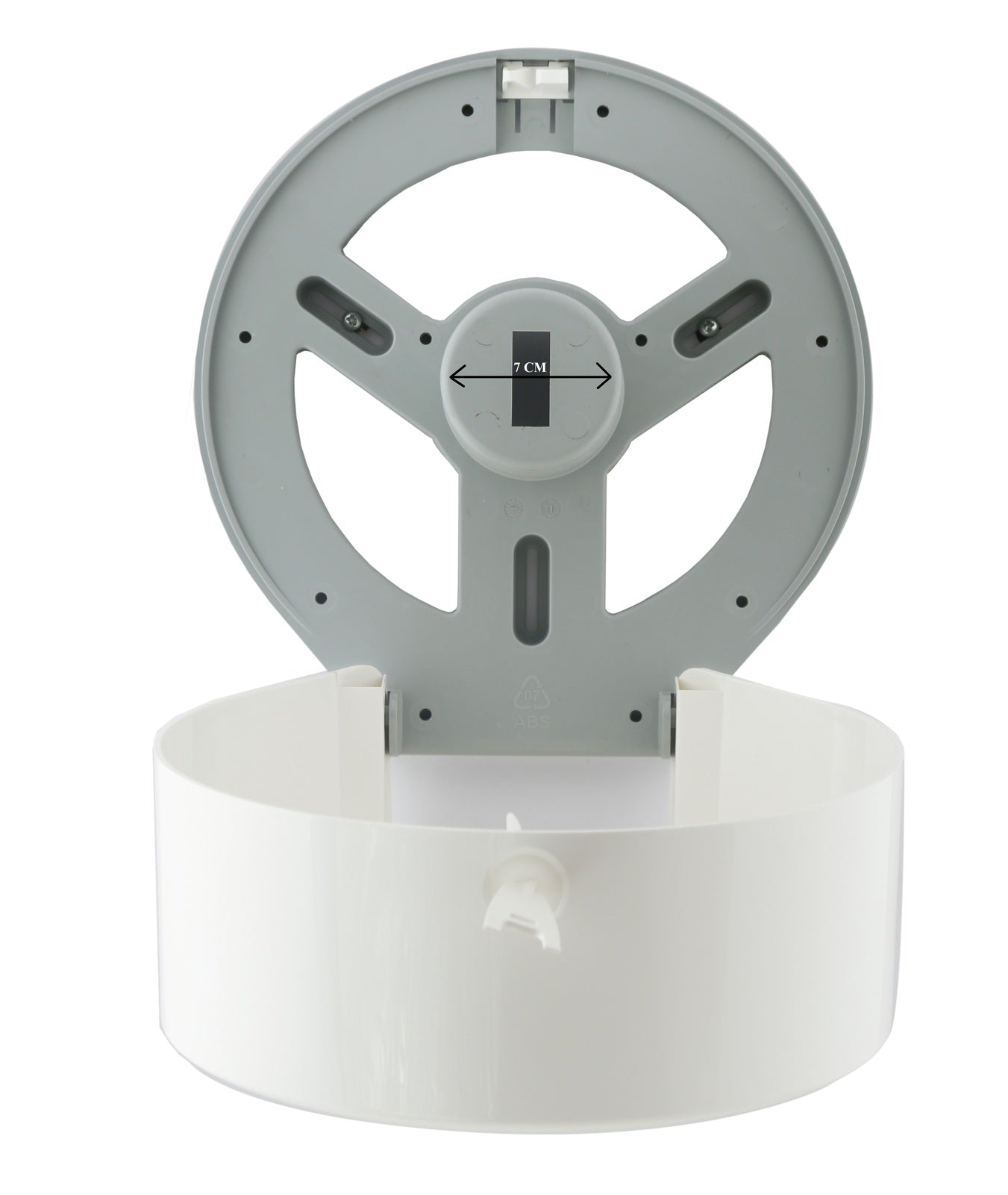 Premium Classic Jumbo Toilet Paper Roll Dispenser – White