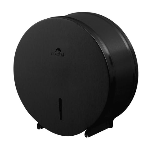 Premium Stainless Steel Jumbo Toilet Roll Dispenser – Black