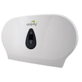 Premium Twin Jumbo Toilet Roll Dispenser – White Wall Mounted