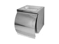 Premium Stainless Steel Single Toilet Roll Holder – with Shelf