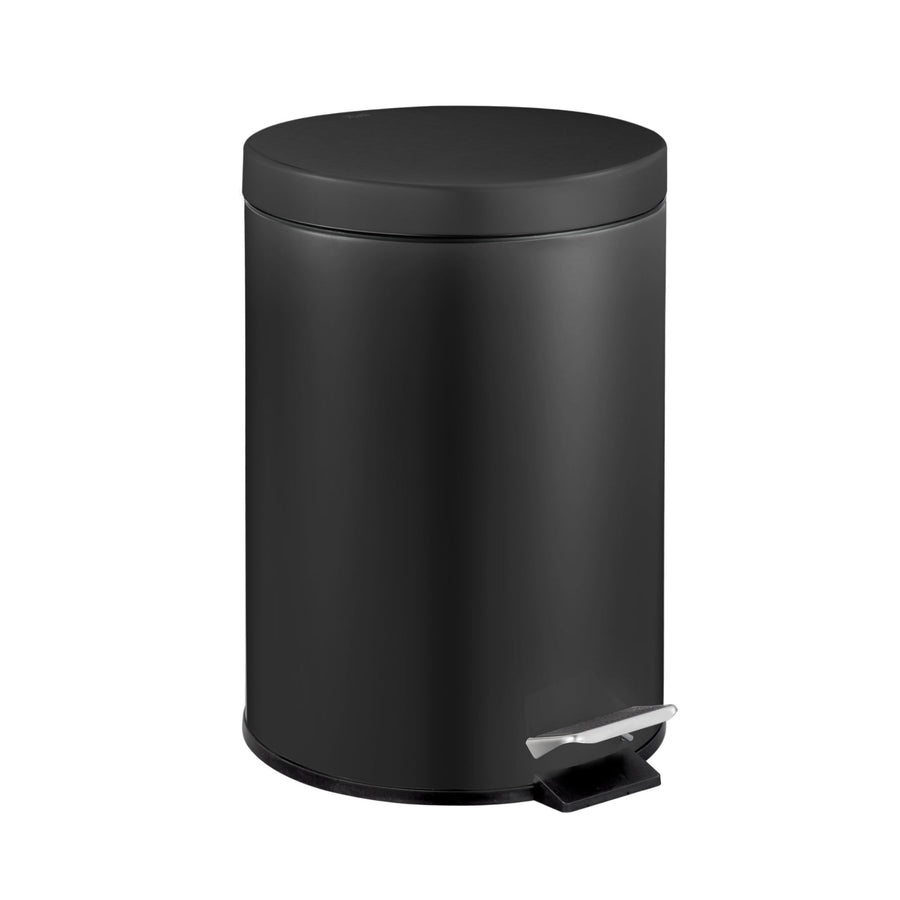 Premium Round Stainless Steel Pedal Bin – Black 5L with Inner Bucket