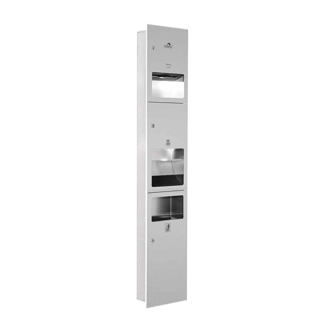 Dolphy 3-in-1 Washroom Recessed Panel - Stainless Steel - SuperSaverAU - view 1