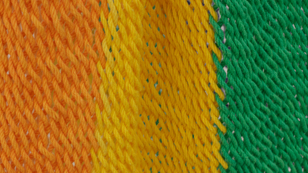 Mayan Legacy Extra Large Outdoor Cotton Mexican Hammock Chair - Rainbow Colour - SuperSaverAU - view 3