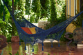 Mayan Legacy King Size Hammock - Handwoven Cotton with Crocheted Tassels, Blue - SuperSaverAU - view 1