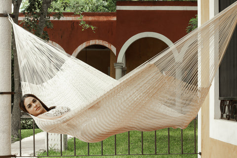 Mayan Legacy Family Size Hammock - 1.90m x 4.00m, Hand Woven Cotton, Free Shipping - SuperSaverAU - view 1