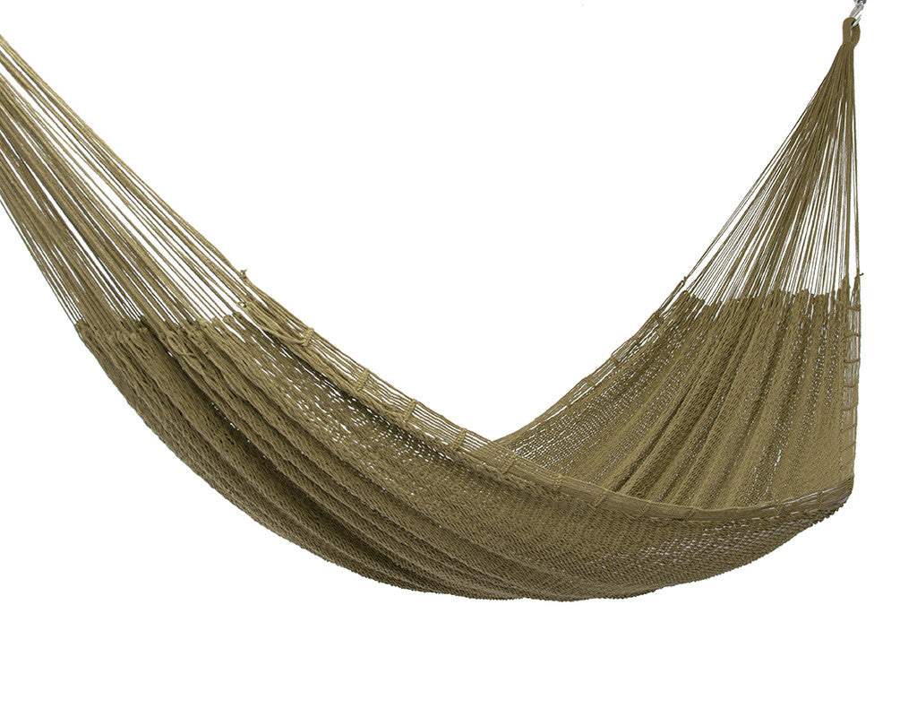 Mayan Legacy King Size Outdoor Cotton Hammock Cedar - 250kg Capacity, Free Shipping - SuperSaverAU - view 1